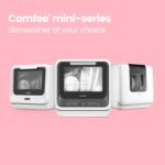 COMFEE' Portable Mini Dishwasher Countertop with 5L Built-in Water Tank for Apartments& RVs, No Hookup Needed, 6 Programs, 360° Dual Spray, 162℉ High-Temp& Air-Dry Function - Image 11