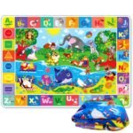 QUOKKA Baby Play Mat for Floor – Super Soft Plush Surface ABC Rug for Toddlers & Infants – Extra Thick (0.3in) Non-Slip Padded Nursery Mat for Crawling & Fun – Foldable Gift Rug - Image 9