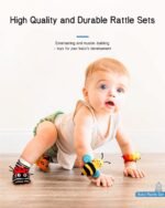 Infinno Baby Wrist Rattle Socks and Foot Finder Set, Perfect Baby Toys for 0-12 Months Newborn Boys and Girls As Shower Gifts, Garden Bug Series - Image 6