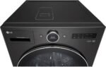 5.0 cu. ft. Mega Capacity Smart Front Load Electric All-in-One Washer Dryer Combo with TurboWash360 WiFi in Black Steel - Image 9
