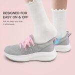 Stelle Girls Sneakers Kids Tennis Running Walking Shoes Slip-On Athletic Non Slip Lightweight Breathable Sport Shoes for Little/Big Kid - Image 3