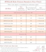 Stelle Girls Sneakers Kids Tennis Running Walking Shoes Slip-On Athletic Non Slip Lightweight Breathable Sport Shoes for Little/Big Kid - Image 7