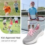Stelle Girls Sneakers Kids Tennis Running Walking Shoes Slip-On Athletic Non Slip Lightweight Breathable Sport Shoes for Little/Big Kid - Image 8