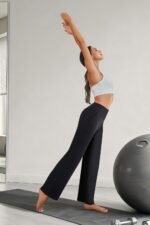 Wide Leg Pants Woman High Waist Yoga Pants with Pockets Loose Stretch Dress Work Sweatpants Casual Lounge - Image 6