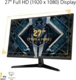 ASUS TUF Gaming 27" 1080P Monitor - Full HD, 165Hz (Supports 144Hz), 1ms, Extreme Low Motion Blur, FreeSync Premium, Shadow Boost, Eye Care, HDMI, DisplayPort, Tilt Adjustable - VG277Q1A,Black - Image 3