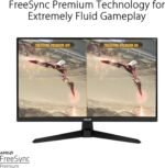 ASUS TUF Gaming 27" 1080P Monitor - Full HD, 165Hz (Supports 144Hz), 1ms, Extreme Low Motion Blur, FreeSync Premium, Shadow Boost, Eye Care, HDMI, DisplayPort, Tilt Adjustable - VG277Q1A,Black - Image 5