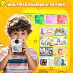 Kids Instant Print Camera, 1080P HD with 3 Rolls Print Paper & 32GB Card, Ideal Kids Toys Gifts for Boys & Girls Age 3-14 (Black) - Image 6