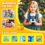 Kids Instant Print Camera, 1080P HD with 3 Rolls Print Paper & 32GB Card, Ideal Kids Toys Gifts for Boys & Girls Age 3-14 (Black) - Image 7