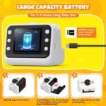 Kids Instant Print Camera, 1080P HD with 3 Rolls Print Paper & 32GB Card, Ideal Kids Toys Gifts for Boys & Girls Age 3-14 (Black) - Image 8