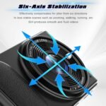 Digital Camera 4K, 64MP Autofocus Vlogging Device 16X Zoom, Compact Point and Shoot, Anti-Shake, Small Travel Camera for Adult Beginners and Teens, 32GB Card, 2 Batteries (Modern, Black) - Image 7