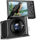 Digital Camera 4K, 64MP Autofocus Vlogging Device 16X Zoom, Compact Point and Shoot, Anti-Shake, Small Travel Camera for Adult Beginners and Teens, 32GB Card, 2 Batteries (Modern, Black) - Image 8