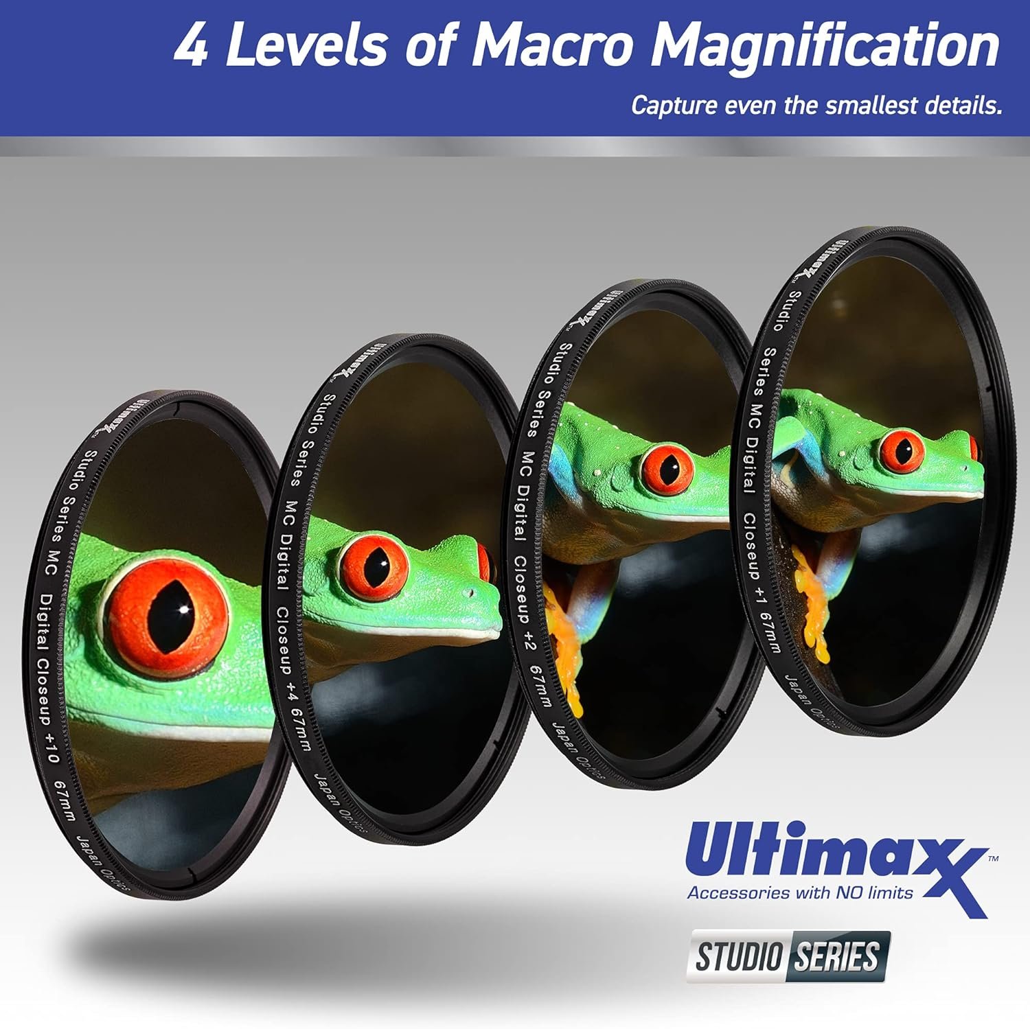 Ultimaxx 55MM Complete Lens Filter Accessory Kit with 55MM 2.2X Telephoto, .43x Wide Angle/Macro Lenses, 4PC Close Up Filter Set & More Designed for All DSLR Cameras - Image 5