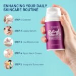 Retinol Neck Firming Cream: Advanced Face Tightening and Lifting Cream with Hyaluronic Acid, Collagen and Vitamin - Tightening Wrinkles, Firming Sagging Skin on Face, Neck, Décolleté - 2.7 Oz - Image 7