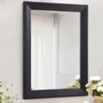 AAZZKANG Wall Mirror Black Rectangle Mirrors for Wall with Wood Framed Decorative for Bedroom Bathroom Living Room Farmhouse Entryway Hanging Small - Image 2