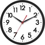 AKCISOT Wall Clock 10 Inch Silent Non-Ticking Modern Clocks Battery Operated - Analog Small Classic for Office, Home, Bathroom, Kitchen, Bedroom, School, Living Room(Black) - Image 2
