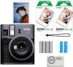 FUJIFILM INSTAX Mini 41 Instant Camera Bundle with Instax Mini Film | 20 Exposures + 4 Pack AA Batteries + Cleaning Cloth (4 Items) - Image 2