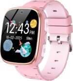 Kids Smart Watch Girls Boys - Smart Watch for Kids Game Watch Gifts for 4-12 Years Old with 15 Games Camera Alarm Video Music Player Pedometer Flashlight Birthday Gift Toys for Boys Girls (Pink) - Image 2