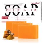 Kojic Acid Soap, Turmeric Soap Bar for Dark Spots, Fresh Citurs Scent, Gentle for Face and Body Wash with Vitamin C, Shea Butter, Retinol, Olive Oil, Collagen (3 PACK) - Image 2