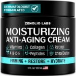 Mens Face Moisturizer Cream - Anti Aging & Wrinkle Face Cream - Mens Facial Moisturizer - Retinol, Collagen, Peptides, Shea Butter, Vitamins E & A - Facial Skin Care Eye Lotion - Day & Night – 4 oz - Image 2