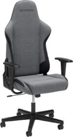 RESPAWN 110 Fabric Gaming Chair Ergonomic Racing Style High Back PC Computer Desk Office Chair - 360 Swivel, Integrated Headrest, 135 Degree Recline Adjustable Tilt Tension Angle Lock - 2023 Grey - Image 2