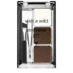 wet n wild Ultimate Eyebrow Makeup Kit, Long-Lasting Matte Brow Powder, Tweezers, Wax & Brush, Built-In Mirror, Purse-Friendly Compact - Dark Brown - Image 2