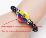 vmcoatdu National Flag Bracelet Elastic Rope Beaded Bracelet Support Your Country Travel Souvenir Gifts for Men Women - Image 6