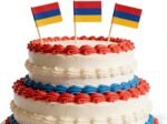 JAVD CYPS 100 Pcs Armenia Flag Armenian Toothpick Flags, Small Mini Stick Cupcake Toppers Armenian Flags,Country Picks Party Decoration Celebration Cocktail Food Bar Cake Flags - Image 4