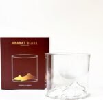 Ararat Whiskey Glass – Crystal Clear Tumbler with 3D Mount Ararat Relief | Premium Armenian Gift | Handmade Brandy & Spirits Glass | Unique Armenian Heritage Barware | Cultural Gift - Image 2
