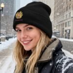 Beanie Hat Knit Cuffed Hats for Women Men Beanies Hats Warm Skull Caps Outdoor Ski Hiking Winter Cap Unisex Gift Black - Image 7