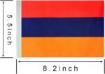ZXvZYT Armenia Armenian Flag Banner String,Small Mini Armenia Pennant flags,For Grand Opening,National Sports Events,Party Festival Decorations(50 Feet 38 Flags) - Image 3
