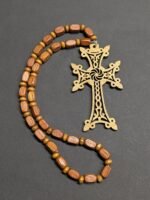 Rear View Mirror Accessories - Car Hanging Accessories - Car Pendant, Swinging Ornaments, Wooden Christian Cross Hanger - Jesus Christ Crucifix Cross & Eternity Symbol (Armenian Eternity Cross) - Image 4