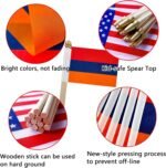 TSMD Armenia Stick Flag Armenian Small Mini Hand Held Flags,5x8 Inch,12 Pack - Image 5