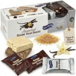 Assorted Sesame Halva Snacks Vanilla and Marble Flavors - Delicious Sweet Israeli Snacks Sesame Treat Bars Assortment for Melt-in-Your Mouth Delight, Vegan, Kosher - 12 Pack, 0.88 Oz Each (Total 25g) - Image 2