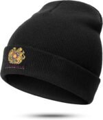 Beanie Hat Knit Cuffed Hats for Women Men Beanies Hats Warm Skull Caps Outdoor Ski Hiking Winter Cap Unisex Gift Black - Image 2