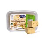 Sesame Halva with Pistachio – Delicious Sweet Israeli Snacks Sesame Tahini Treat Bars for Melt-in-Your Mouth Delight – Perfect Halva Pistachio for Any Occasion – Vegan, Kosher – 16OZ (454g) - Image 2