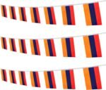 ZXvZYT Armenia Armenian Flag Banner String,Small Mini Armenia Pennant flags,For Grand Opening,National Sports Events,Party Festival Decorations(50 Feet 38 Flags) - Image 2
