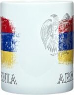 Armenian Flag Gift Present Tea Cup Coffee Mug - 11oz - Image 4