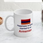 CafePress Happily Married To Armenian Mug 11 oz (325 ml) Ceramic Coffee Mug - Image 4