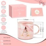 Uwingess Birthday Gifts for Women, Initial Mug with Gift Box, Personalized Monogram Letter Coffee Mug for Mom Friend Sister Teacher Coworker - Image 6