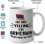 Lotacy I'M Not Yelling I Am Armenian Armenia Ceramic Coffee Tea Mug Cup, Armenian Souvenir and Gifts - Image 4