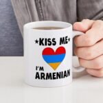 CafePress Kiss Me I'm Armenian Mugs 11 oz (325 ml) Ceramic Coffee Mug - Image 7
