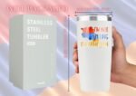 Onebttl Funny Armenian Gifts for Women Men, I'm Not Yelling I'm Armenian Coffee Tumbler, 20oz Stainless Steel Travel Mug - Image 8