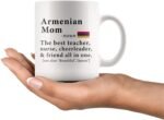 Armenian Mom Definition Armenia Flag Mothers Day - 11oz White Mug family reunion gifts Gift Idea - Image 3
