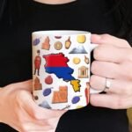 Lotacy Armenia Symbols Coffee Mug With Map Flag, Armenia Flag Ceramic Mug 11 oz Coffee Mug, Armenia Souvenir and Gifts, Gift Idea for Armenian Men and Women - Image 5