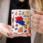 Lotacy Armenia Symbols Coffee Mug With Map Flag, Armenia Flag Ceramic Mug 11 oz Coffee Mug, Armenia Souvenir and Gifts, Gift Idea for Armenian Men and Women - Image 6