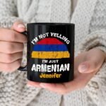 Lotacy Customized Armenian Black Coffee Mug Cup Armenian Gift, I’m Not Yelling I’m Just Armenian Ceramic Tea Cup Coffee Mug 11 Oz 15 Oz - Image 6