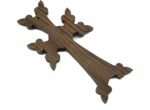 Handcraftoria Handmade Wall cross with ornaments from Armenian walnut wood (dark brown) - Image 7