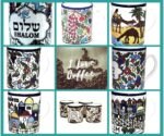Ancient Pottery of Israel, armenian pottery, Armenian gifts, ceramic cup, Peace Shalom Israel mug - Image 7