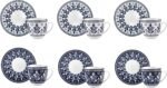 KARACA Peyker Turkish Coffee Cup Set for 6 People - 12 Piece Cups with Saucers - Small Bone China Espresso Set - Ideal for Serving Greek, Arabic Coffee (2.8 fl oz) - Image 5