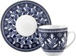 KARACA Peyker Turkish Coffee Cup Set for 6 People - 12 Piece Cups with Saucers - Small Bone China Espresso Set - Ideal for Serving Greek, Arabic Coffee (2.8 fl oz) - Image 8